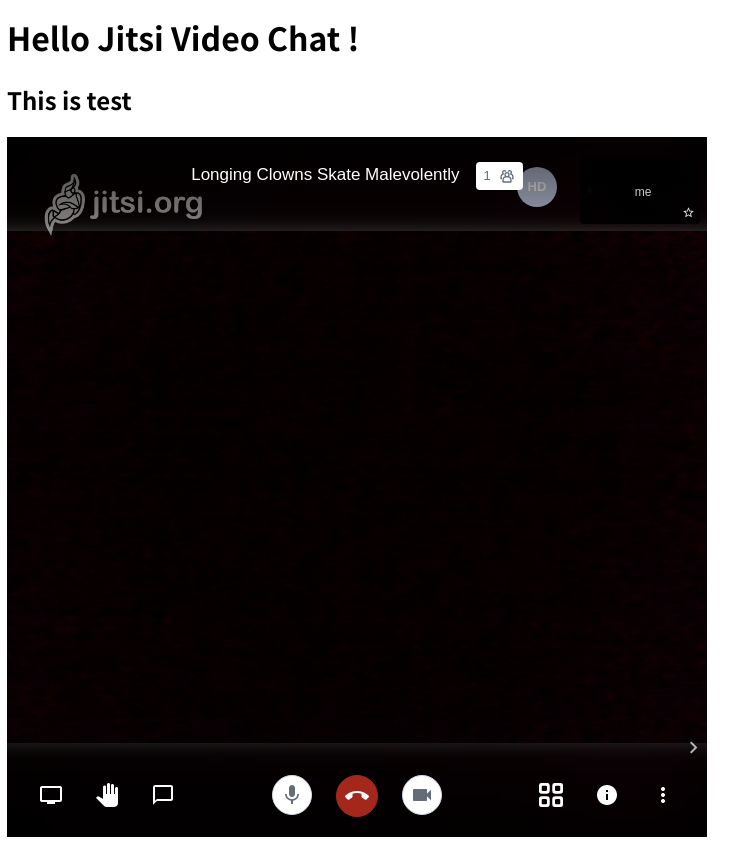 Jitsi APIを使用して外部サイトからビデオチャットを読み込むのサムネイル